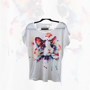 Colorgraphic Series Adorable Cat Shirt